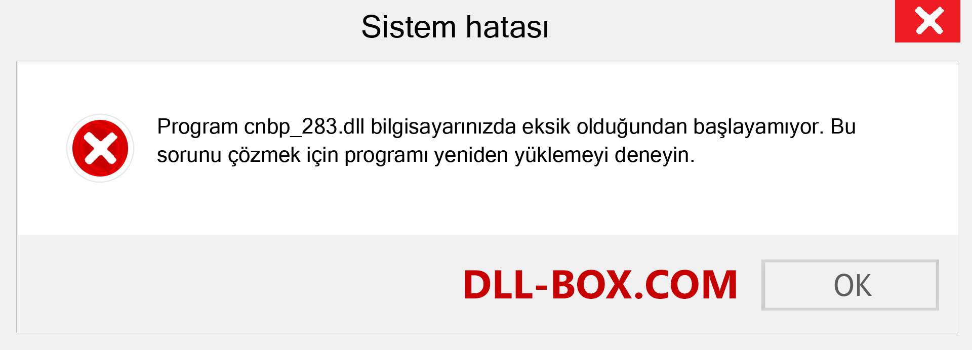 cnbp_283.dll dosyası eksik mi? Windows 7, 8, 10 için İndirin - Windows'ta cnbp_283 dll Eksik Hatasını Düzeltin, fotoğraflar, resimler